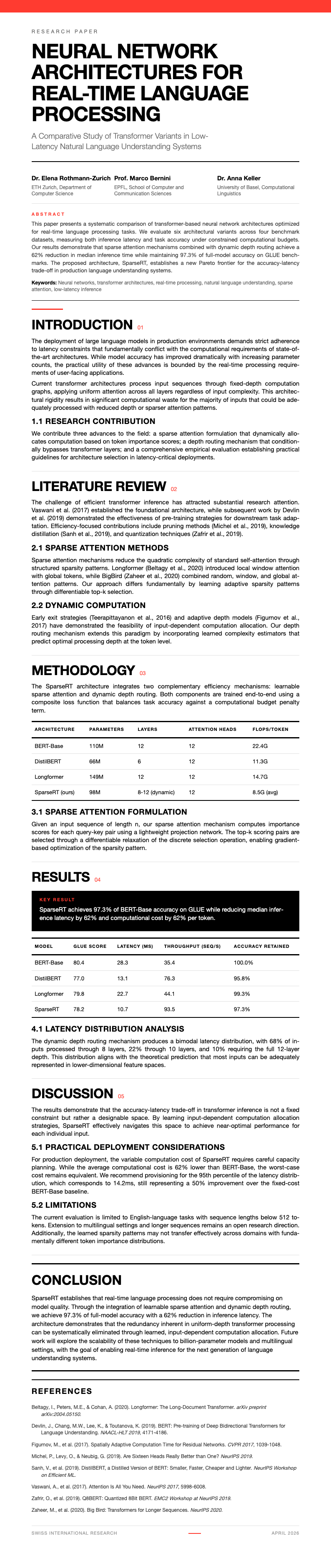 Swiss International Research Paper